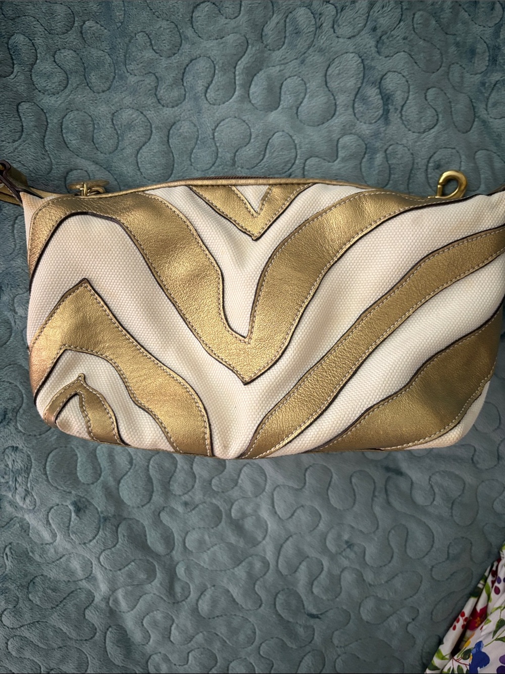 Coach vintage Canvas gold zebra Y2K? - Picture 11 of 16